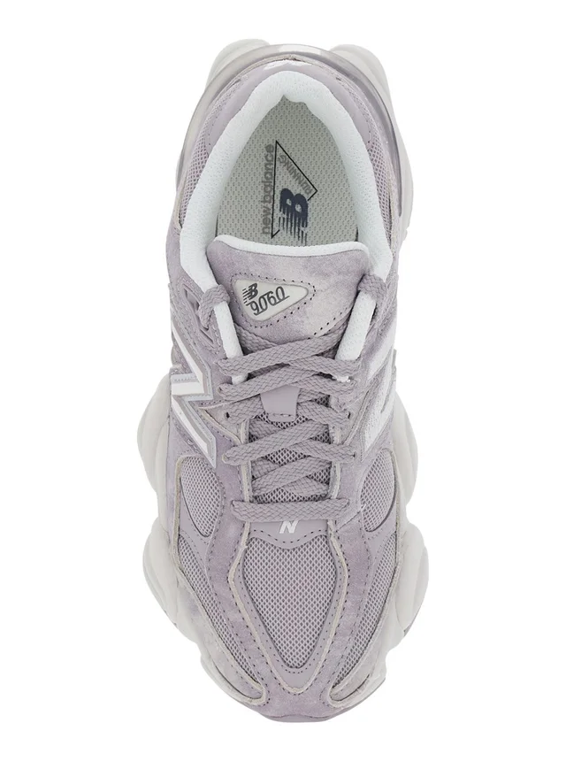 NEW BALANCE '9060' Grey Sneakers with Mesh Details and Rubber Sole In leather Unisex in Grey 100% Leather/Textile, photo 8 of 8 from Gaudenzi Boutique