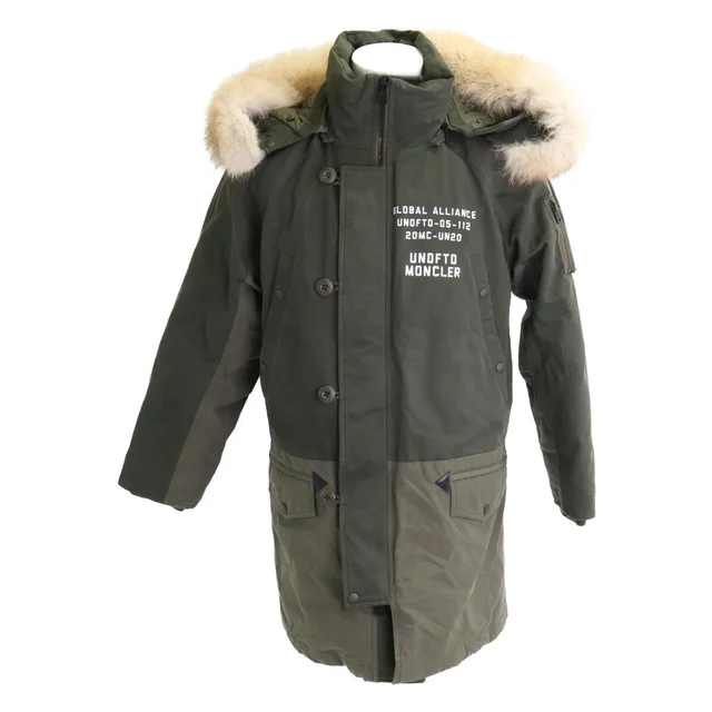 Moncler Genius Undefeated Fendorf Back Logo Hooded Down Hoodie in Nylon from The Reluxe