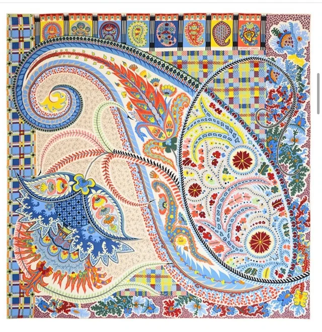 1. Hermes 140cm Cashmere/ Silk Large Scarf - in Box in Silk from Luxury Promise