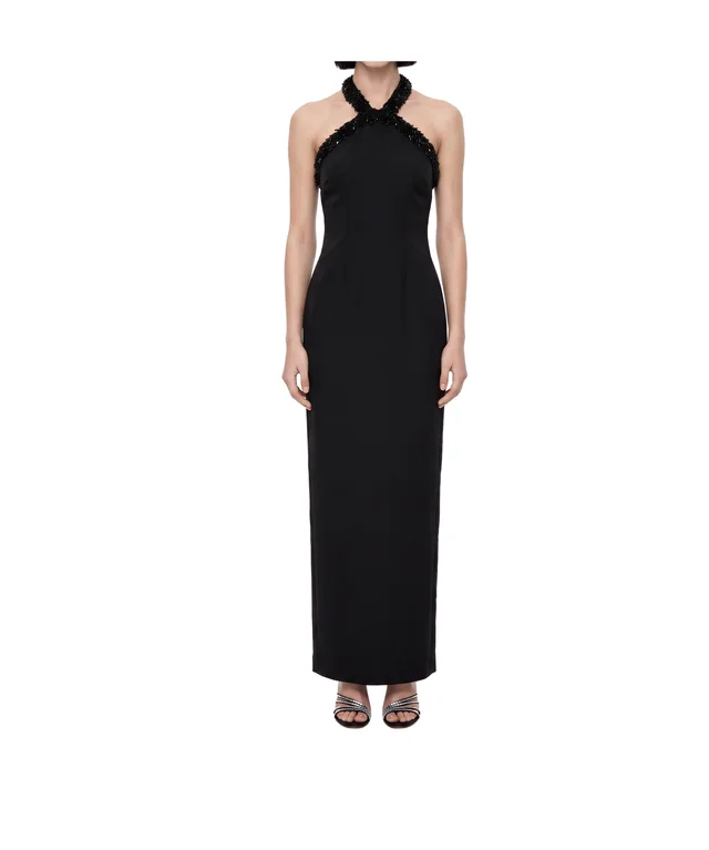 Roland Mouret Embellished Halter Neck Crepe Gown, photo 2 of 3 from SENSER