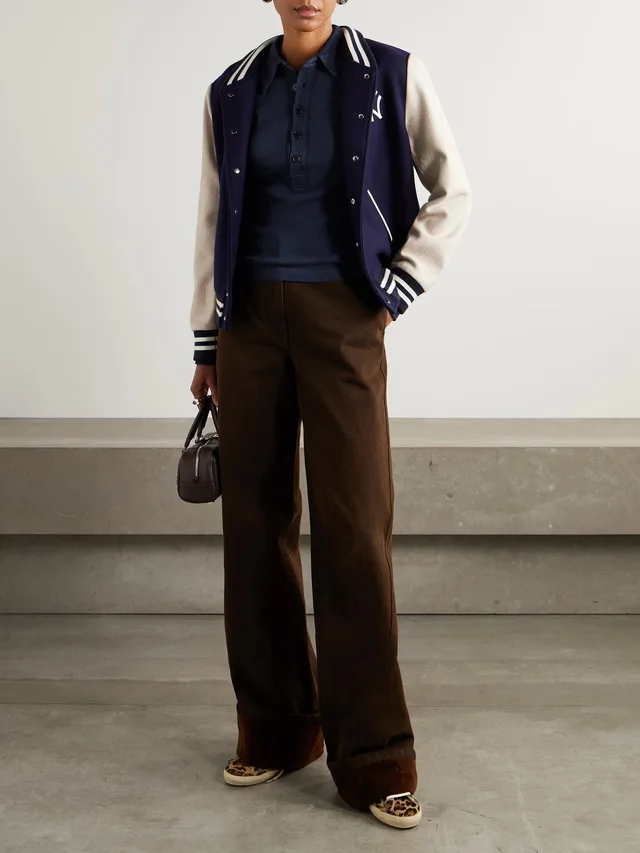 CITIZENS OF HUMANITY Ribbed jersey polo shirt in Blue, photo 2 of 2 from NET-A-PORTER (Canada)