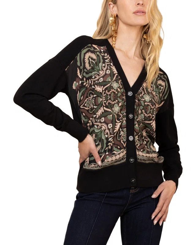 Hale Bob Scarlette Silk Cardigan, image 1 of 1 from Rue La La