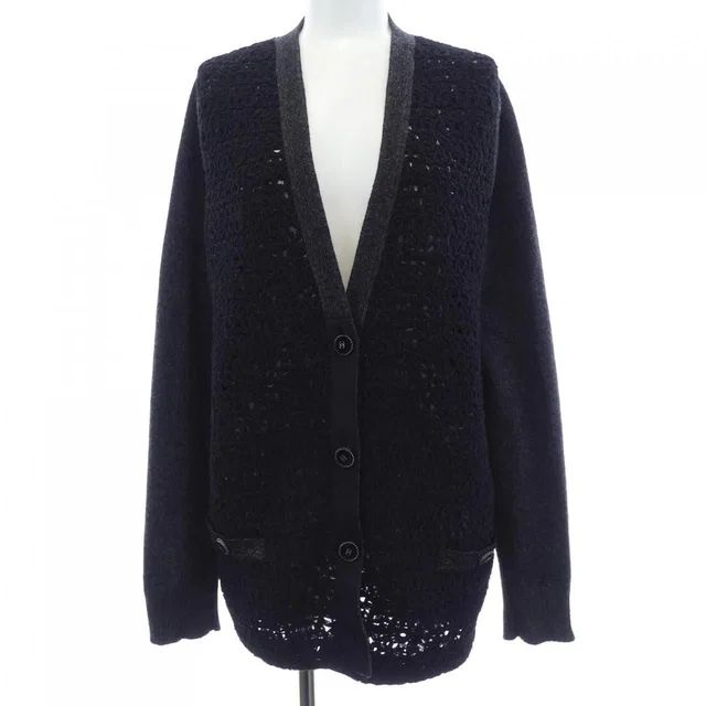 Chanel Cardigan Black in Black Cashmere from The Reluxe