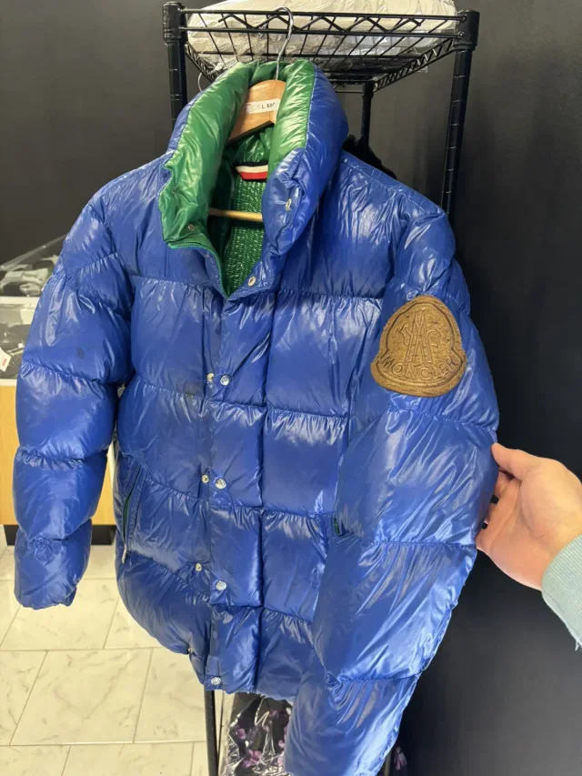 Moncler Dervaux Giubbotto Jacket Blue, Men's (Size S) in blue from Grailed