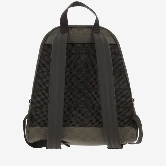 Gucci Gg-Monogram Cotton Backpack — Green in Green Woven leather from HEWI