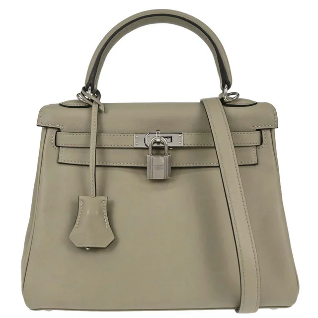 Hermès Sauge Swift Kelly 25 Retourne 2way Shoulder Handbag in Swift leather from AMORE Vintage Tokyo
