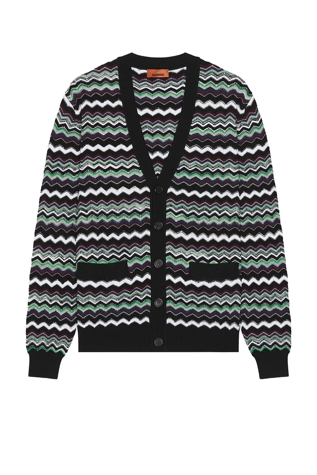 Missoni Buttoned Cardigan in Blue & Green Tones, photo 4 of 5 from REVOLVE (Canada)