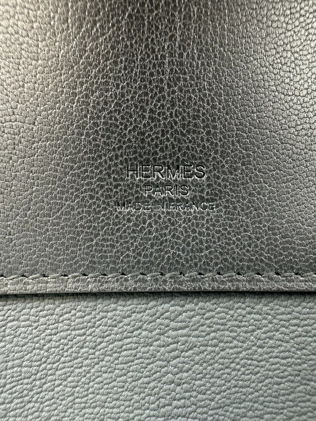 Hermès Kelly Cut Argent Chevre Palladium Hardware in Silver Goatskin from Luxury Promise, photo 9 of 9