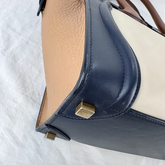 Celine Micro Luggage Tricolor Bag in calfskin from Reowned, photo 16 of 17