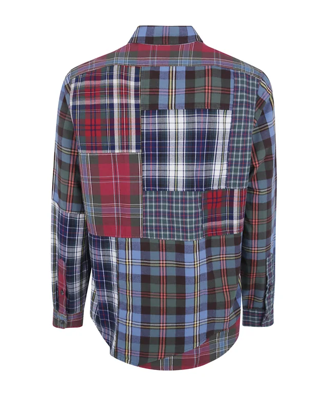 Polo Ralph Lauren Acne Studios Classic Fit Patchwork Plaid Oxford Shirt, photo 2 of 3 from SENSER
