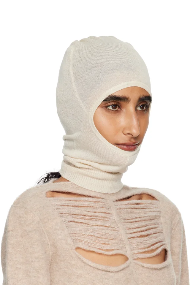 Rick Owens Off-White Concordians Skull Balaclava, photo 2 of 3 from SSENSE
