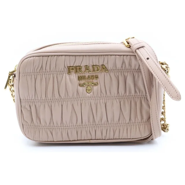 Prada Nappa Gaufre Camera Bag Pink in Pink Nappa leather from The Reluxe