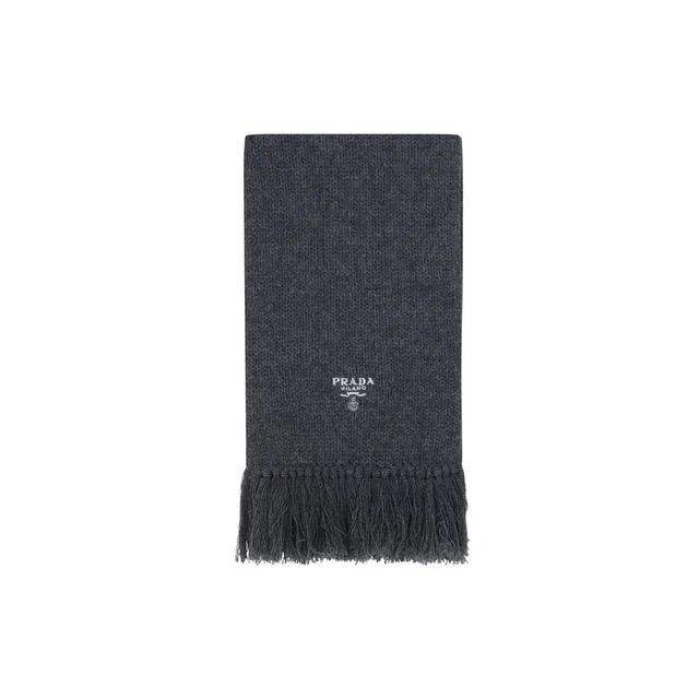 Prada Gray Cashmere Scarf in Grey Cashmere from HEWI