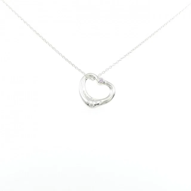 Tiffany & Co. Open Heart Necklace in Saffiano leather from The Reluxe