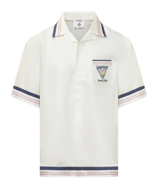 Casablanca Tennis Club Cuban Collar Shirt, image 1 of 1 from SENSER