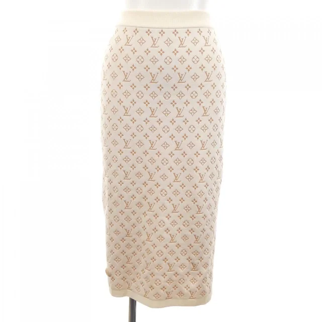 Louis Vuitton Monogram Jacquard Knit Skirt from The Reluxe