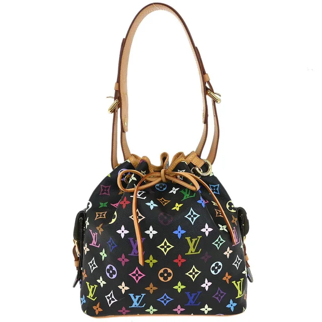 Louis Vuitton Black Monogram Multicolor Petite Noe Handbag M42230 in Black Canvas from AMORE Vintage Tokyo