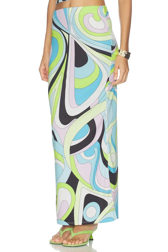 Cin Cin City Maxi Skirt in Mars Blue, photo 3 of 6 from REVOLVE (Canada)