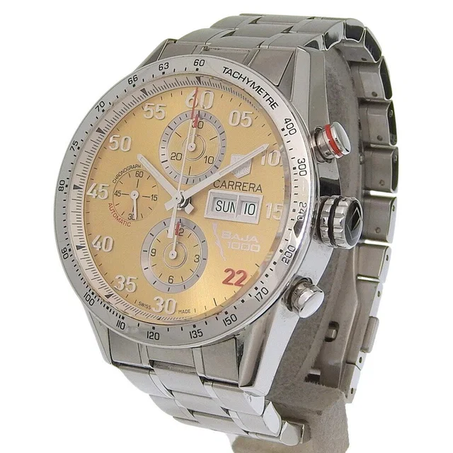 TAG Heuer Carrera Calibre 16 Chronograph Day Date Automatic Stainless Steel 43 in brown|gray|neutral|silver|gold from Poshmark