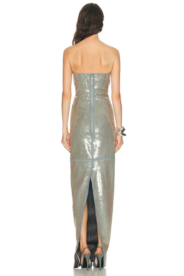 Rick Owens Prong Gown in Blue, photo 2 of 2 from FWRD