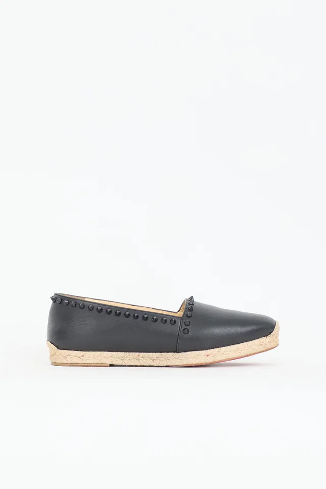 Christian Louboutin Leather Ares Espadrille Flat in Leather from VSP Consignment