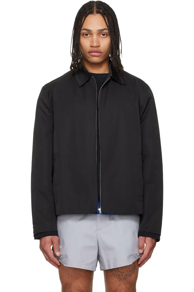 Black Straight Zip-Up Jacket, image 1 of 1 from SSENSE