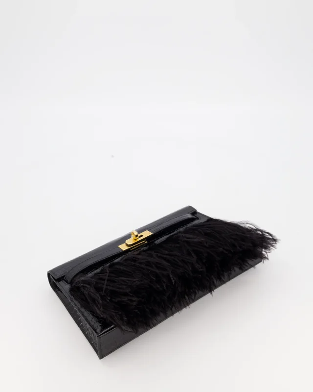 Hermès Kelly Elan Folie Bag in Black Crocodile from Sellier, photo 22 of 24