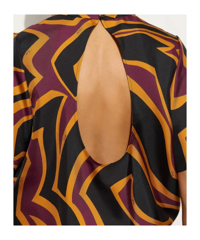 Emilio Pucci Labirinto Print Silk Top, photo 4 of 4 from SENSER