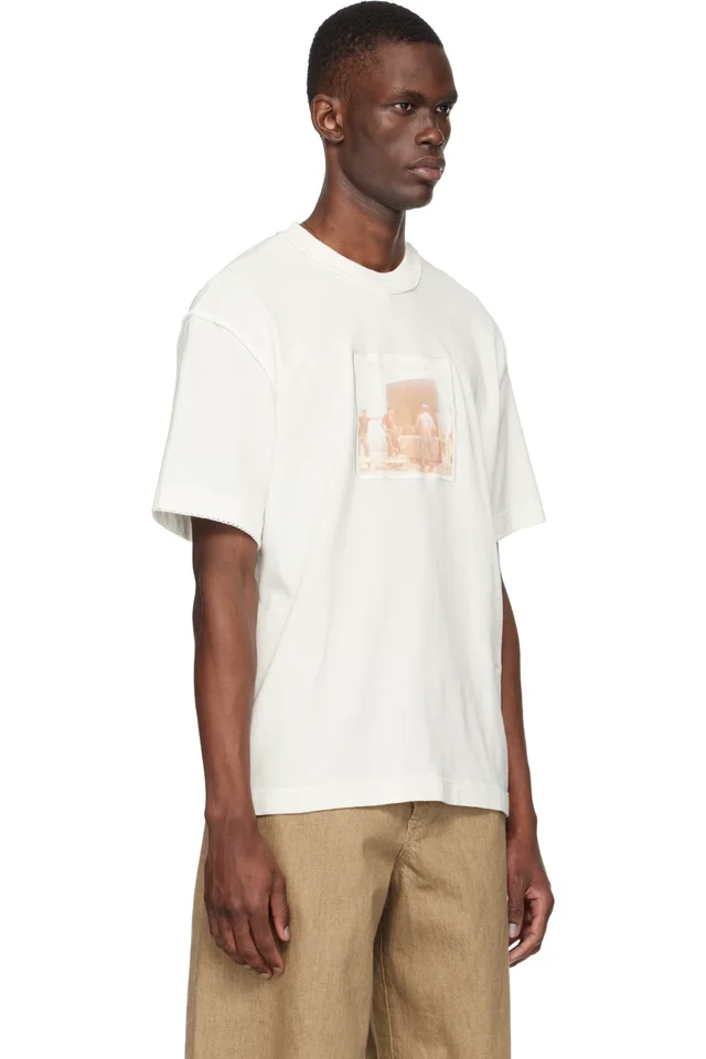 JACQUEMUS Off-White 'The Paysan short-sleeve' T-shirt, photo 2 of 4 from SSENSE