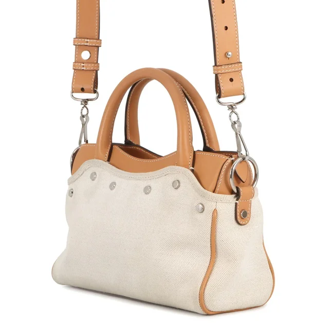 Balenciaga Belhara Brown/Natural419993 9260 Leather Canvas in Brown Canvas from GALLERY RARE, photo 2 of 19