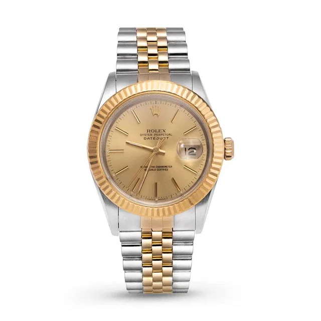 Rolex Datejust Automatic Chronometer Champagne Dial Unisex Watch 16233 CSJ in neutral|yellow|white|silver|gold|gray from Jomashop.com