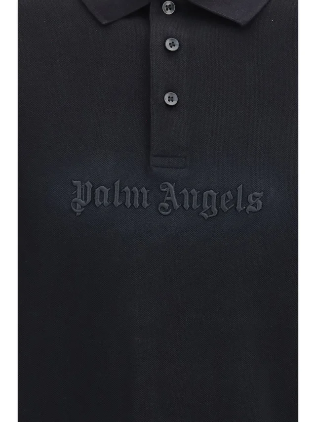 Palm Angels Logo Spray Polo Shirt, photo 3 of 3 from SENSER