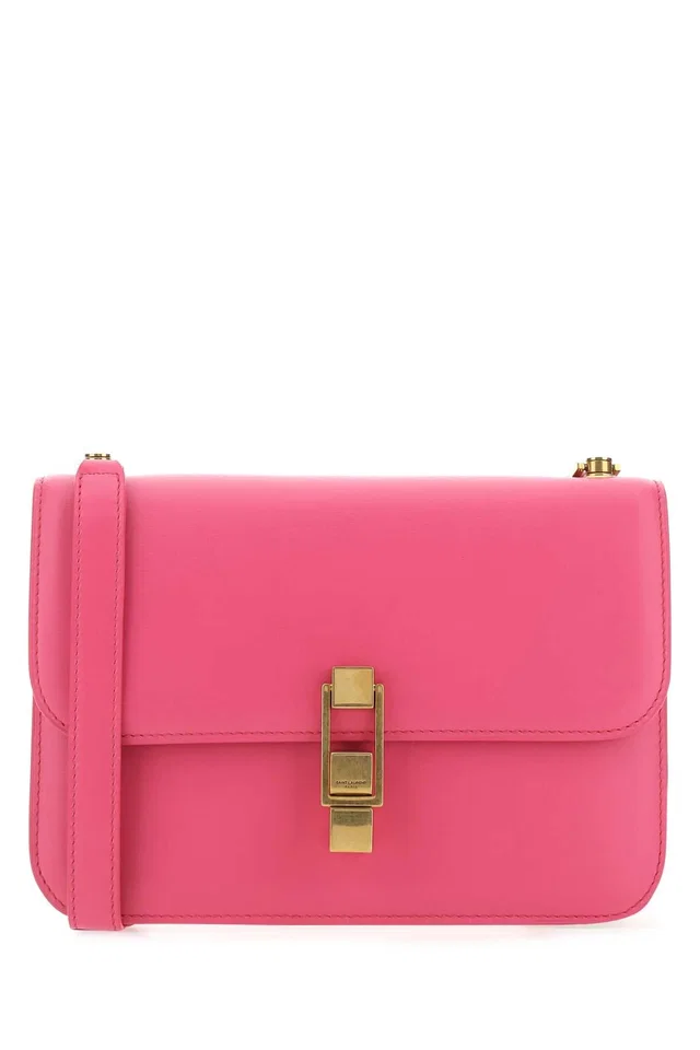 Saint Laurent Shoulder Bag — Pink in Pink Leather from HEWI