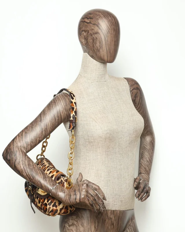 Prada Leopard Fur Chain Hobo Bag in Leather from A Retro Tale, photo 10 of 10