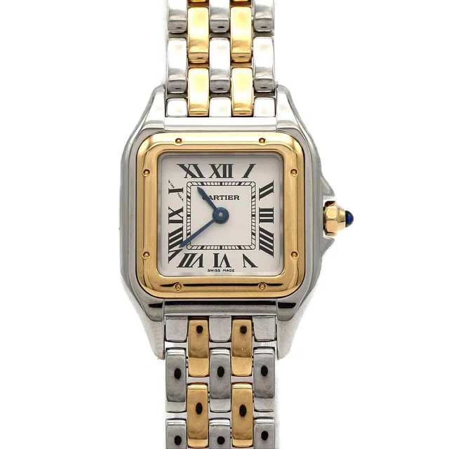 Panthere de Cartier SM Stainless Steel Yellow Gold in Yellow from LuxUness