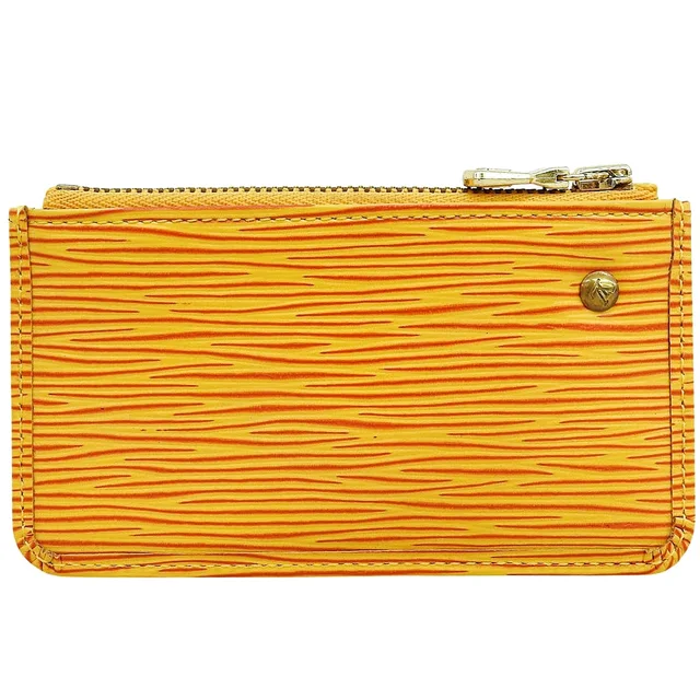 Louis Vuitton 1993 Pochette Clé in Tassili Yellow in Yellow Leather from VINTAGE QOO TOKYO, photo 2 of 2