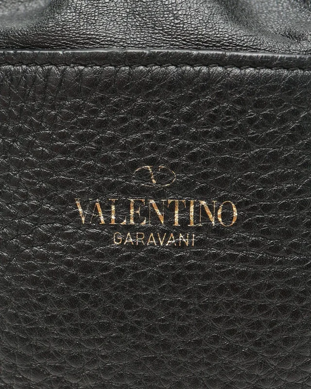 Valentino Garavani Rockstud Bucket Bag in Caviar leather from A Retro Tale, photo 6 of 8