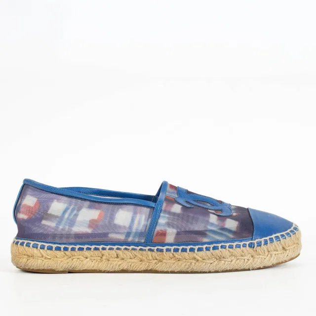 Chanel Blue CC Espadrilles - Size 39 in Blue from Labellov