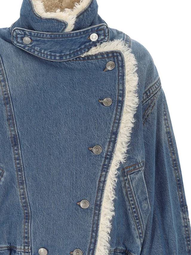 Isabel Marant Valineo Shearling Denim Jacket, photo 3 of 3 from SENSER
