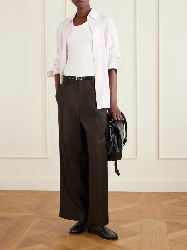ANINE BING Bridget Lyocell shirt in Pink, photo 2 of 2 from NET-A-PORTER (Canada)