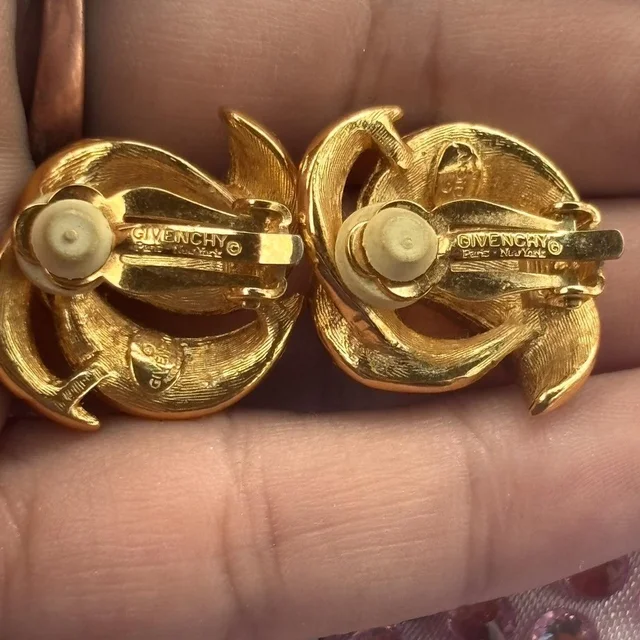 Givenchy Women's Earrings - Gold in gold from Depop, photo 1 of 1