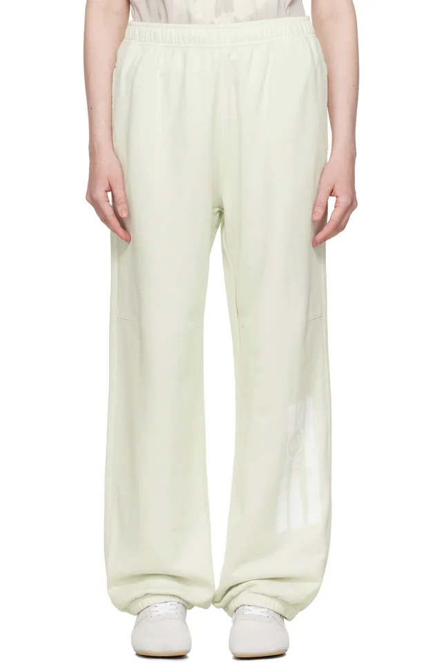 Green Unbrushed Sweat Jersey Lounge Pants, image 1 of 1 from SSENSE
