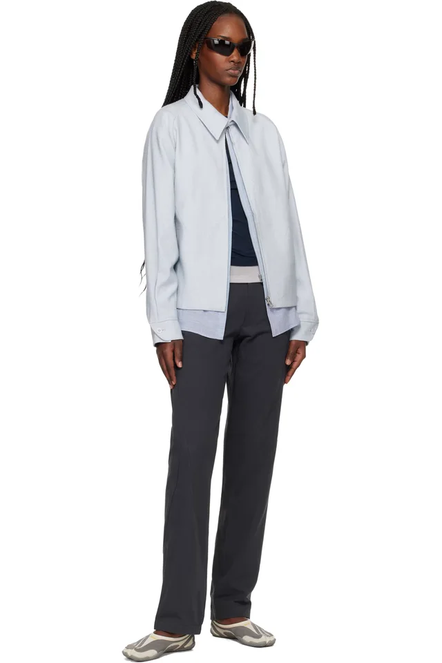 POST ARCHIVE FACTION (PAF) Gray Stream Trousers, photo 4 of 4 from SSENSE
