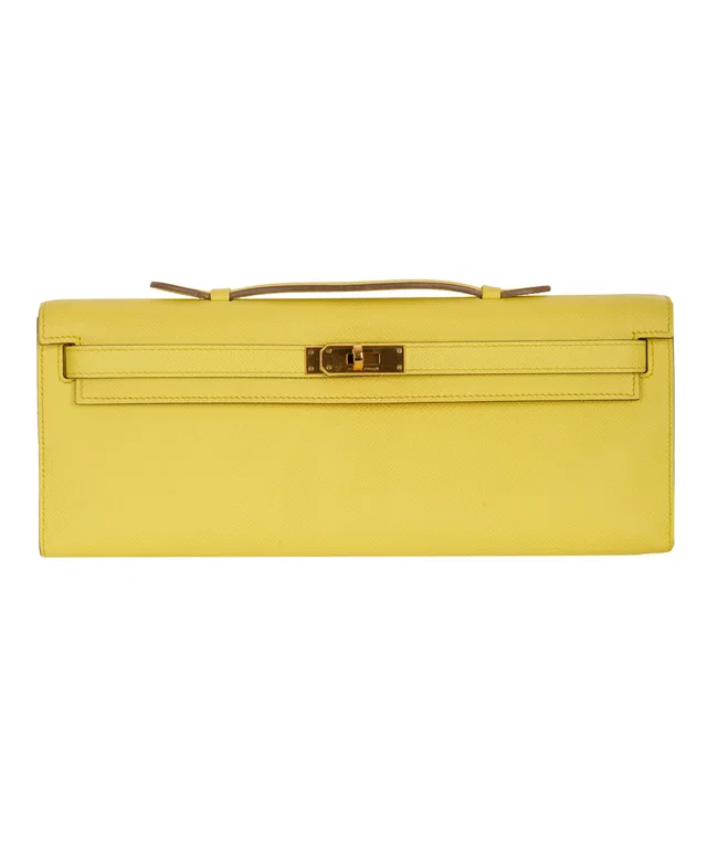 Hermès Kelly Cut Soufre Epsom With GHW in Epsom leather from Luxury Promise