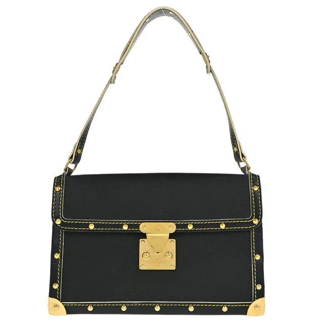 Louis Vuitton Black Suhali L'Aimable Handbag M92847 in Black Leather from AMORE Vintage Tokyo