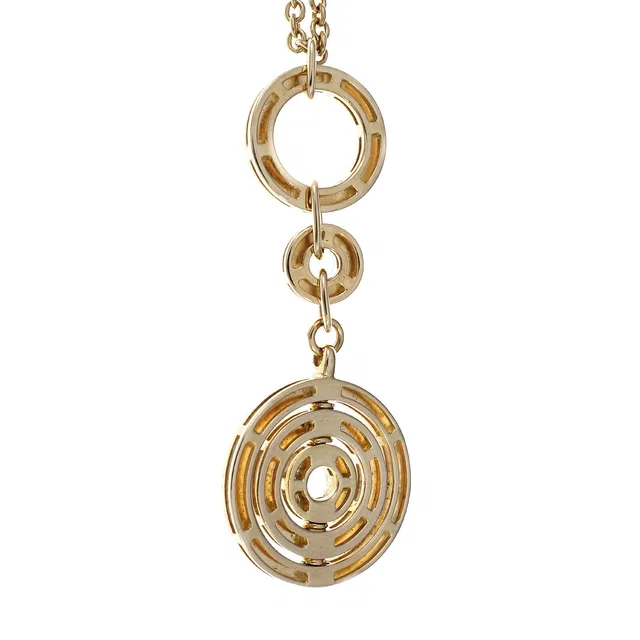 Estate Bulgari Cerchi Astrale Circle Necklace Pendant 18k Yellow Gold | Other | Buy at in Yellow from Truefacet