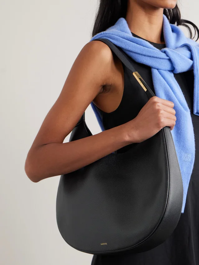 SAVETTE Florence textured-leather tote in Black, photo 2 of 2 from NET-A-PORTER (Canada)