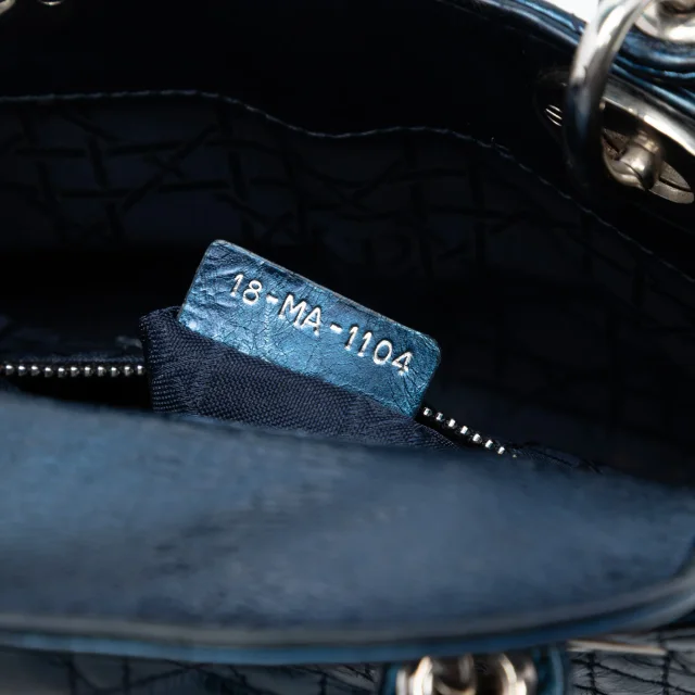 Dior Mini Metallic Calfskin Cannage Lady in Calfskin from HEWI, photo 3 of 3