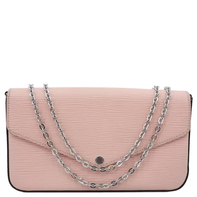 Louis Vuitton Felicie Pochette Epi Leather Crossbody Bag Pink in Pink Leather from Dallas Designer Handbags