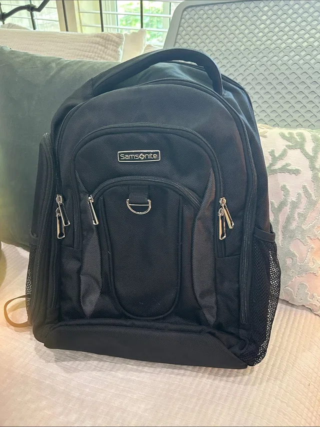 Samsonite Men's Laptop Backpack With Multiple Pockets in black from Poshmark
